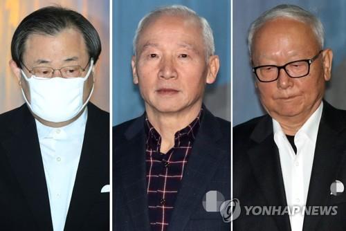대법 '특활비 상납' 이병기·이병호 前국정원장 구속취소