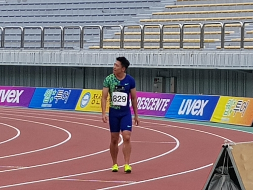 김국영, 남자 100ｍ 10초18…세계선수권 기준기록 통과는 다음에