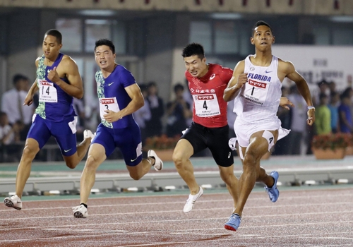 10초02…사니 브라운, 일본선수권 남자 100ｍ 우승