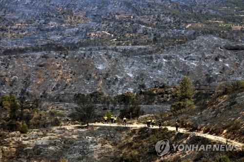 프랑스 남부·스페인 곳곳에서 폭염속 산불 계속