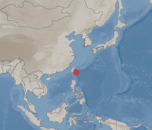 대만 화롄 해역서 규모 5.7 지진