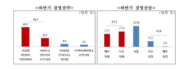 중소기업 90% "올 하반기 투자확대·신사업 계획 없어"