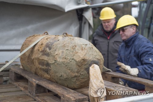 독일 중부서 2차대전 불발탄 발견…2천500명 일시 대피