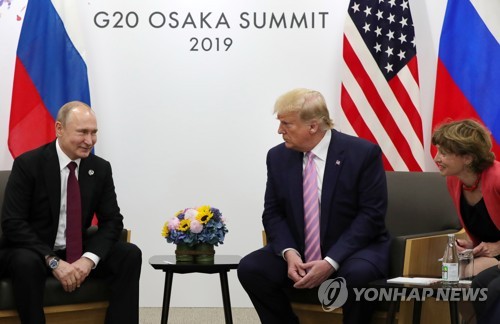 트럼프, G20서 푸틴과 회담…"군축협정에 中 포함해야한다 말해"(종합2보)