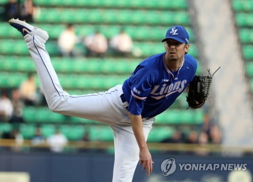 삼성 맥과이어, 노히트노런 달성한 한화에 3전 전승