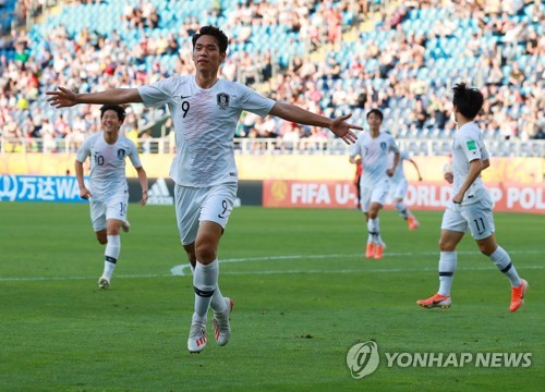 [U20월드컵] '오세훈 결승골' 한국, 일본 꺾고 6년 만에 8강 점프