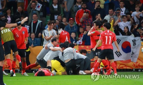 [U20월드컵] 전반 1골·후반 6골…4강 이끈 정정용식 뒷심축구