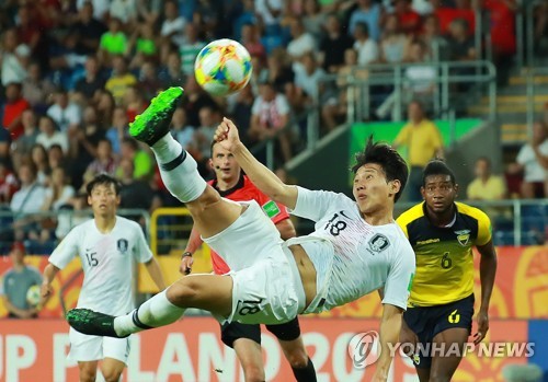 [U20월드컵] 최준 결승골 한국, 에콰도르 꺾고 역대 첫 결승행 '역사'