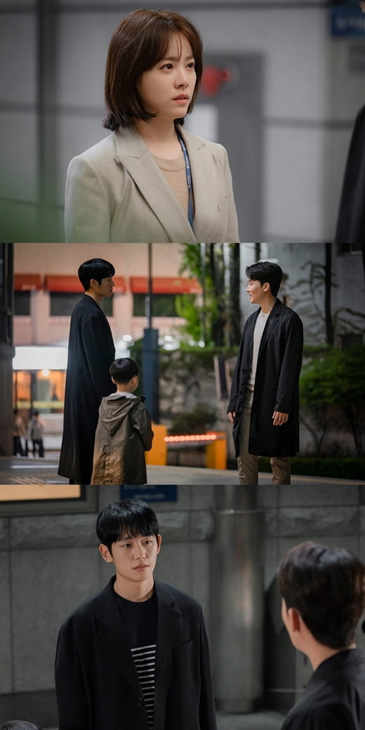 정해인, 김준한에게 굳은 낯빛...한지민은 왜 눈물 그렁그렁?