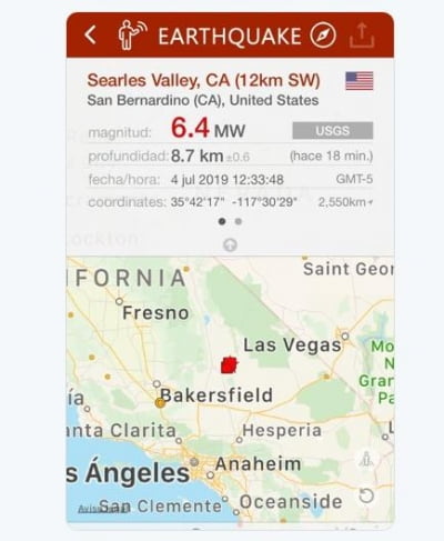 '불의 고리' 美 캘리포니아 남부서 6.4 규모 강진…LA에서도 진동 감지