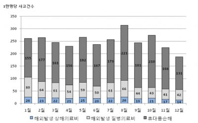 "해외여행보험 사고, 8월에 가장 많이 발생"