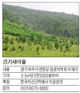 경기새마을 보유토지, 미래가치 높은 DMZ 접경지 특별매각