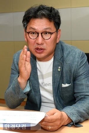 한경닷컴과 인터뷰하는 주용완 에이치닥테크놀로지 한국지점 대표. / 사진=최혁 기자