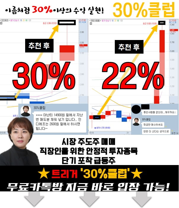 집중! 무료로 종목 알려드립니다.