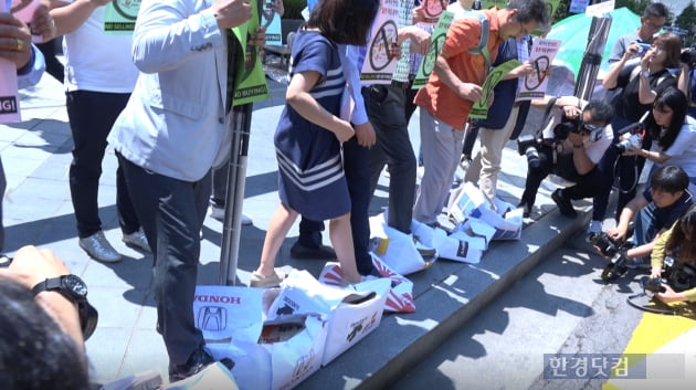일본 무역 보복 규탄, 중소상인·자영업자 일본제품 판매중지 기자회견/사진=조상현 기자