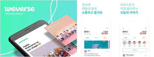 그룹 방탄소년단 위버스 소개 이미지./ 사진제공=빅히트엔터테인먼트