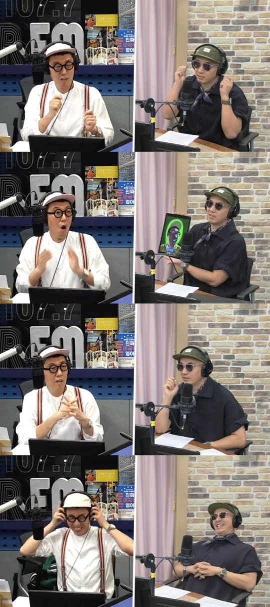 ‘김영철의 파워FM’ 김영철, 구준엽. /사진=SBS 보는 라디오 캡처