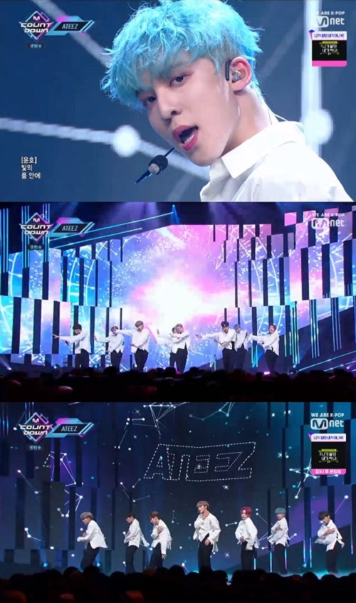 Mnet ‘엠카운트다운’ 에이티즈 (사진=방송 영상 캡처)