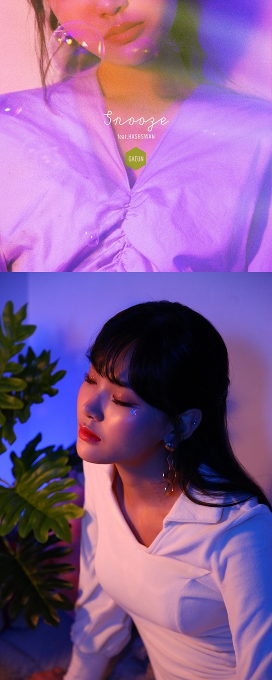 가은(GA EUN) 싱글 'SNOOZE (Feat. Hash Swan)(사진=모스트웍스)