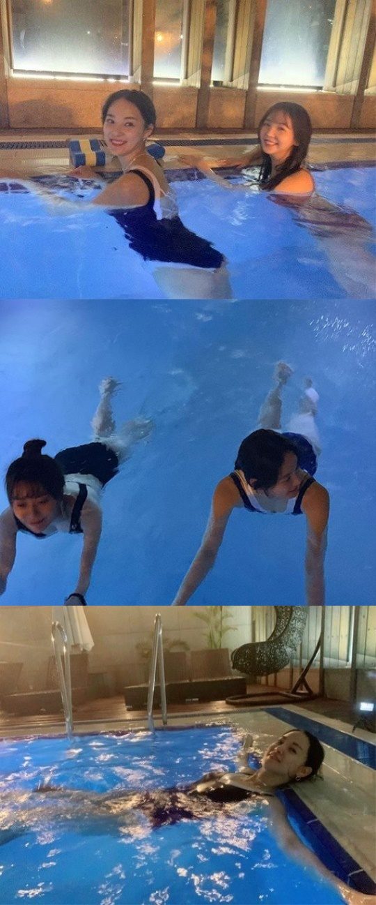 이주연-레이나 수영./ 사진=인스타그램