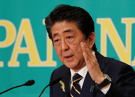 아베 신조 일본 총리, “약속 안 지키는 국가에 우대조치 못 해…WTO 위반 아냐”