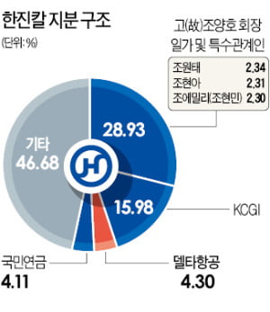 한진 오너일가, 다시 경영 전면에 나서나