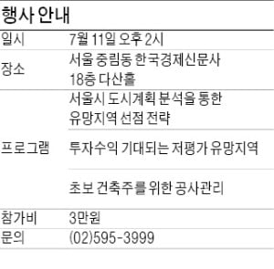 서울에서 저평가된 유망 지역은 어디?