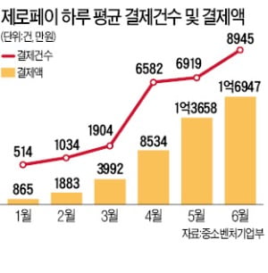 '제로페이의 굴욕'…가맹점 늘어도 결제액 1억원대 '맴맴'