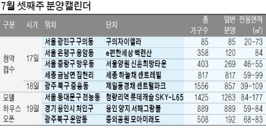 청량리역 롯데캐슬, 세종 하늘채…5000가구 분양