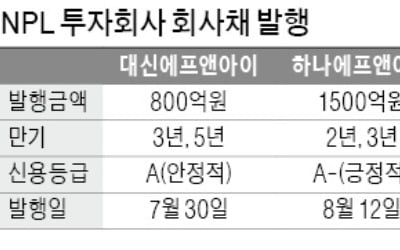 [마켓인사이트] 저금리 차입 나선 부실채권 투자회사들