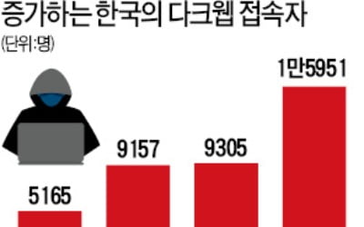 인터넷범죄 온상 된 다크웹...韓 접속자 하루 1만6000명