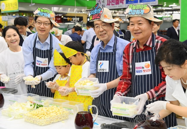 마늘 양파 장아찌 담금 나눔