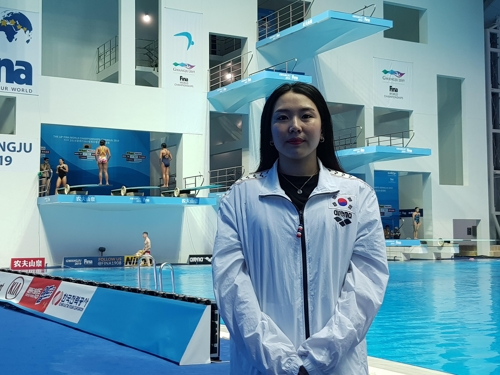 [광주세계수영] 김수지·조은비·문나윤 "여자 다이빙도 열심히 하고 있어요"