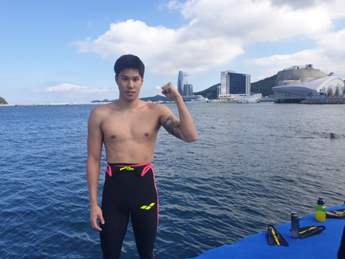 [광주세계수영] 오픈워터 첫 국가대표 백승호 "바다서 나와의 싸움 즐거워"