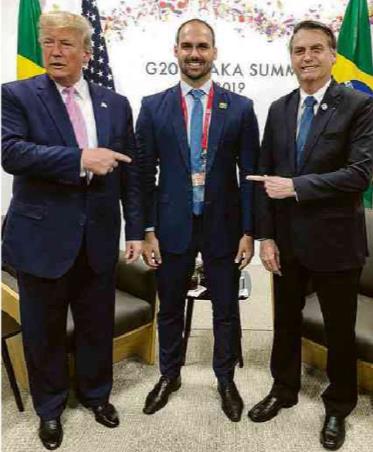 '브라질의 트럼프' 보우소나루, 셋째 아들 美대사로 지명 논란