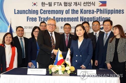 필리핀과 2차 FTA 협상…상품·서비스·투자 개방 본격 논의