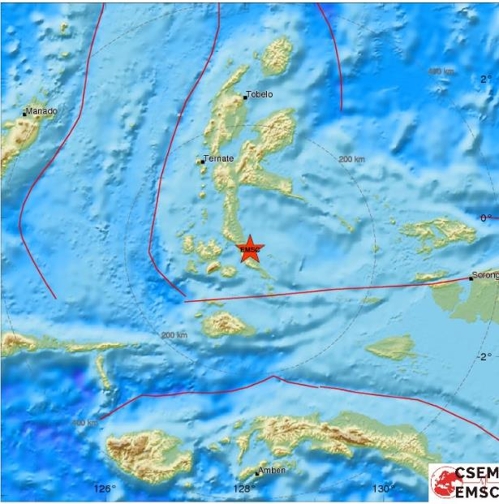 인니 몰루카제도 규모 7.3지진…쓰나미 경보 없어