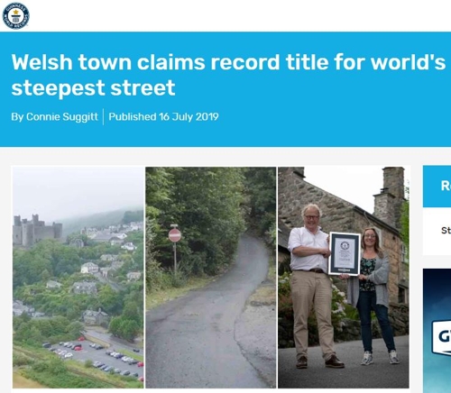 '세계에서 가장 가파른 거리'는 영국에…기네스 기록 경신