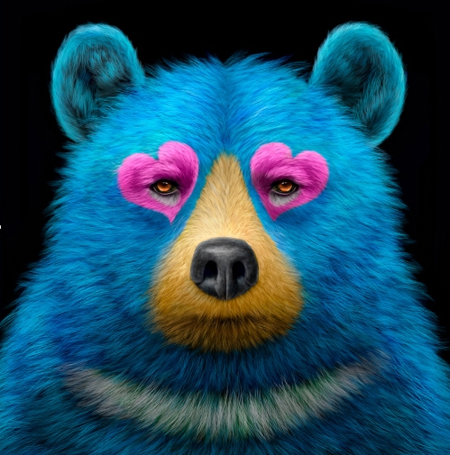 곰 얼굴에 그린 하트…미술로 표현한 멸종위기 동물