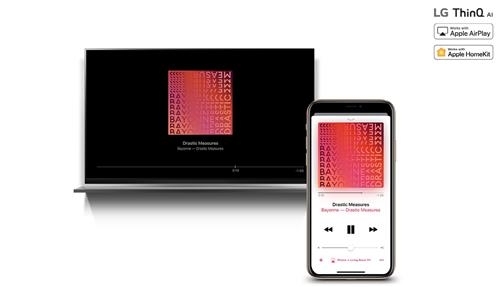 LG 인공지능 TV로 아이폰에 저장된 영화·음악 즐긴다