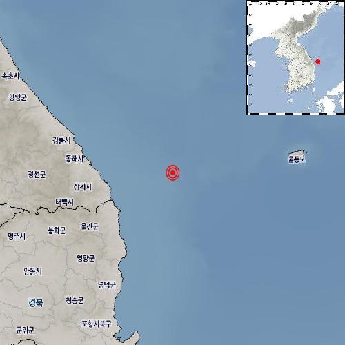 기상청 "경북 울진 북동쪽서 규모 2.7 지진 발생"