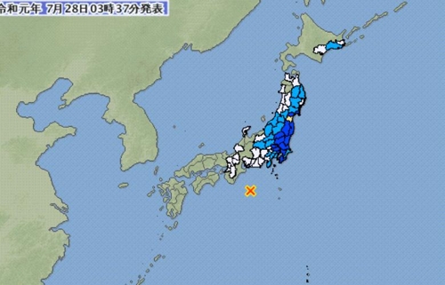 日 미에현 앞바다에서 규모 6.5 지진…쓰나미 발생 안해(종합)