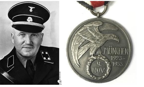 히틀러 구하다 총알 5발 맞으며 받은 나치 메달, 5천만원 낙찰
