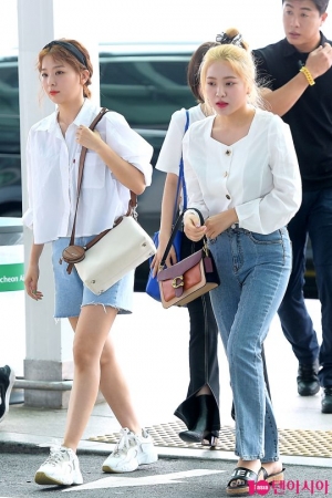 [TEN PHOTO]레드벨벳 슬기 예리 &#39;맞춰 입은듯한 공항패션&#39;