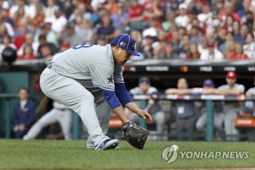 류현진, 역사적인 MLB 올스타 선발 데뷔전서 1이닝 무실점