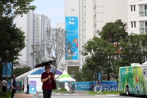 광주수영대회 선수촌…첨단기술로 '똑똑'·폭염대비도 '꼼꼼'