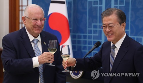 리블린 이스라엘 대통령 "중동과 한반도에서 항구적 평화 소망"