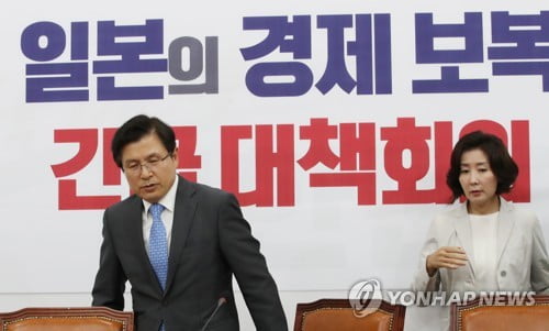 한국당 "文정부, 일본 경제보복에 무책임·늑장대응"