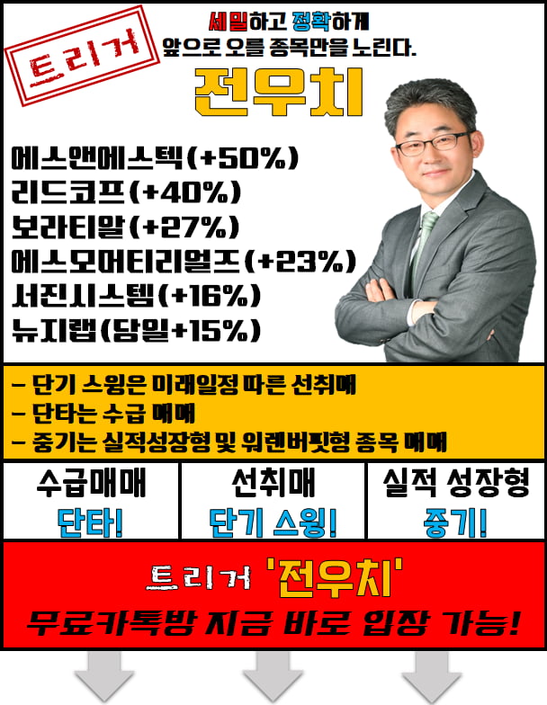 급등 임박! 선취매 가능 종목!