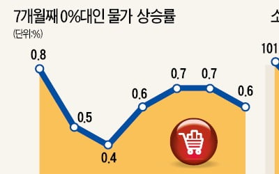 물가 7개월째 바닥…"디플레 우려 없다"는 정부